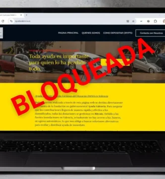 El Gobierno de España bloquea la web ayudavalencia.es por indicios de fraude