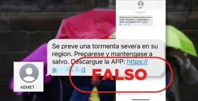 ¡Cuidado! Circula un SMS falso que suplanta a la AEMET alertando de tormentas severas